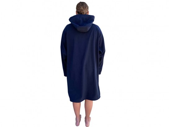 BEACH COAT -NAVY/CYAN