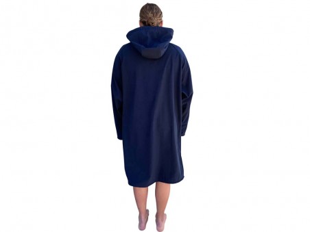 BEACH COAT -NAVY/CYAN