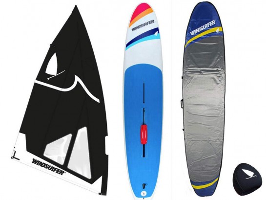 Pack  Windsurfer LT + Voile + Housse + protection dérive